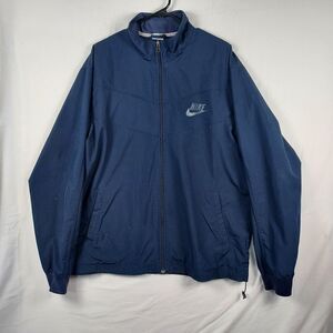 Nike Men’s XL Lightweight Full‑Zip Track Jacket • Navy Sportswear
